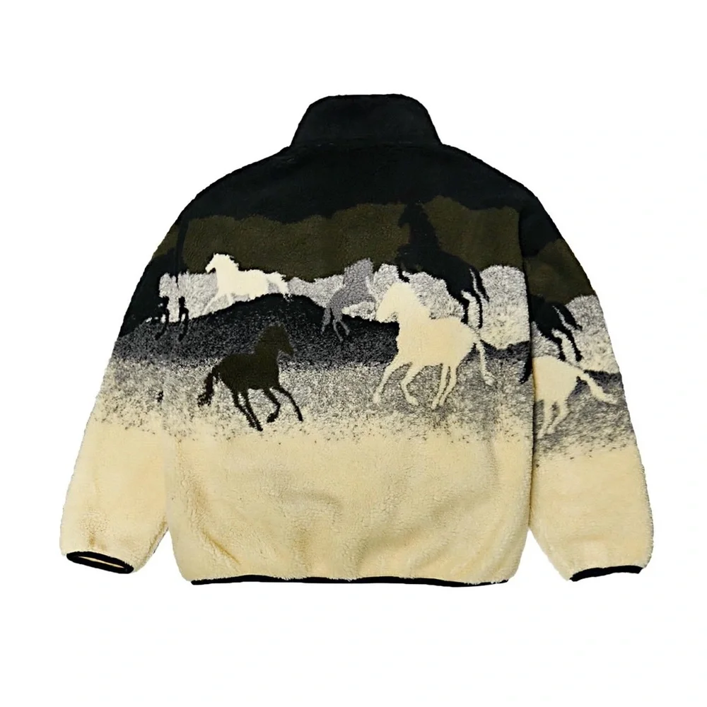 Parks Project X National Geographic Wild Horses Sherpa Sweatshirt - Picture 3 of 7